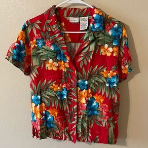 Hawaiian button up shirt